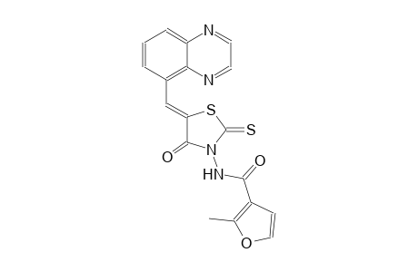 3-furancarboxamide, 2-methyl-N-[(5Z)-4-oxo-5-(5-quinoxalinylmethylene)-2-thioxothiazolidinyl]-