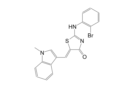 (5Z)-2-(2-bromoanilino)-5-[(1-methyl-1H-indol-3-yl)methylene]-1,3-thiazol-4(5H)-one