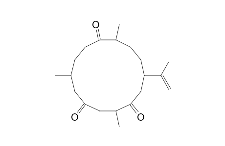 1,4,9-Cyclotetradecanetrione, 2,6,10-trimethyl-13-(1-methylethenyl)-