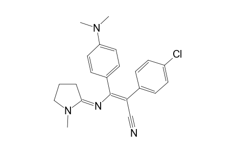 1-Methyl-2-[2-cyano-2-4-(chlorophenyl)-1-(4-dimethylaminophenyl)ethenylimino]pyrrolidine