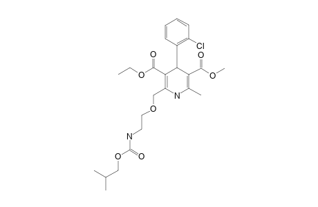 3-ETHYL-5-METHYL-4-(2-CHLOROPHENYL)-2-[[2-(ISOBUTOXYCARBONYLAMINO)-ETHOXY]-METHYL]-1,4-DIHYDROPYRIDINE-3,5-DICARBOXYLATE