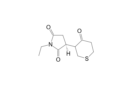 (3S)-1-ethyl-3-(4-oxotetrahydro-2H-thiopyran-3-yl)pyrrolidine-2,5-dione