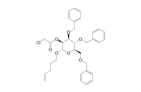 PENTENYL-2-O-(CHLOROACETYL)-3,4,6-TRI-O-BENZYL-ALPHA-D-MANNOPYRANOSIDE