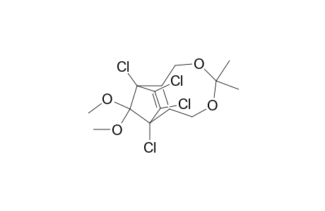 6,9-Methano-2,4-benzodioxepin, 6,7,8,9-tetrachloro-1,5,5a,6,9,9a-hexahydro-10,10-dimethoxy-3,3-dimethyl-, (5a.alpha.,6.beta.,9.beta.,9a.alpha.)-