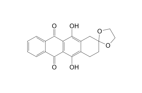 6',11'-bis(oxidanyl)spiro[1,3-dioxolane-2,9'-8,10-dihydro-7H-tetracene]-5',12'-dione