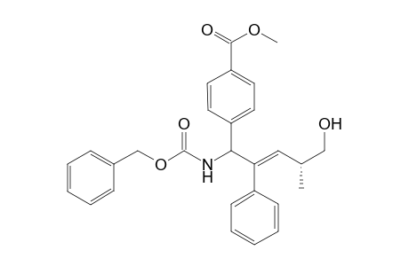 [(1SR)-Benzyloxycarbonylamino-5-hydroxy-(4R)-methyl-2-phenylpent-(2E)-enyl]benzoic acid methyl ester
