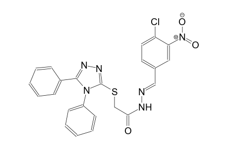 acetic acid, [(4,5-diphenyl-4H-1,2,4-triazol-3-yl)thio]-, 2-[(E)-(4-chloro-3-nitrophenyl)methylidene]hydrazide
