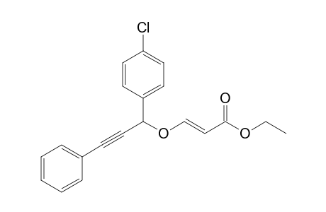 (+-)-Ethyl (E)-3-[1-(4-Chlorophenyl)-3-phenylprop-2-ynyloxy]acrylate