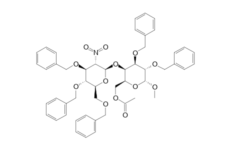 METHYL-(3,4,6-TRI-O-BENZYL-2-DEOXY-2-NITRO-BETA-D-GLUCOPYRANOSYL)-(1->4)-6-O-ACETYL-2,3-DI-O-BENZYL-ALPHA-D-GALACTOPYRANOSIDE