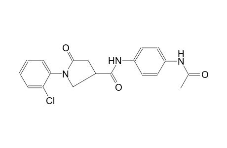 3-pyrrolidinecarboxamide, N-[4-(acetylamino)phenyl]-1-(2-chlorophenyl)-5-oxo-