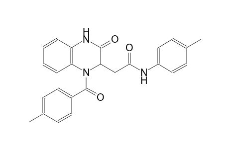 2-[1-(4-methylbenzoyl)-3-oxo-1,2,3,4-tetrahydro-2-quinoxalinyl]-N-(4-methylphenyl)acetamide