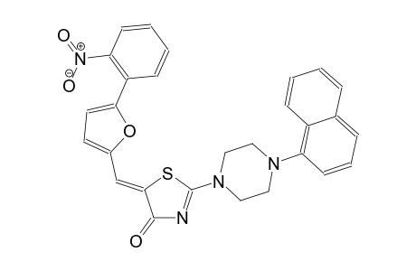 (5Z)-2-[4-(1-naphthyl)-1-piperazinyl]-5-{[5-(2-nitrophenyl)-2-furyl]methylene}-1,3-thiazol-4(5H)-one