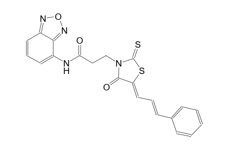 3-thiazolidinepropanamide, N-(2,1,3-benzoxadiazol-4-yl)-4-oxo-5-[(2E)-3-phenyl-2-propenylidene]-2-thioxo-, (5Z)-