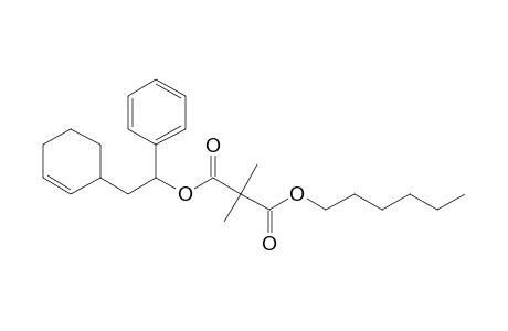 Dimethylmalonic acid, hexyl 1-phenyl-2-(cyclohex-2-enyl)ethyl ester