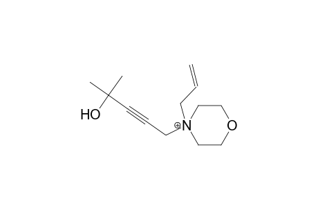 4-allyl-4-(4-hydroxy-4-methyl-2-pentynyl)morpholin-4-ium