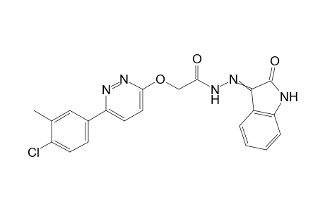 2-((6-(4-Chloro-3-methylphenyl)pyridazin-3-yl)oxy)-N-(2-oxoindolin-3-ylidene)acetohydrazide