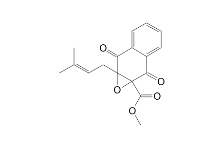 2-CARBOMETHOXY-2,3-EPOXY-3-PRENYL-1,4-NAPHTHOQUINONE