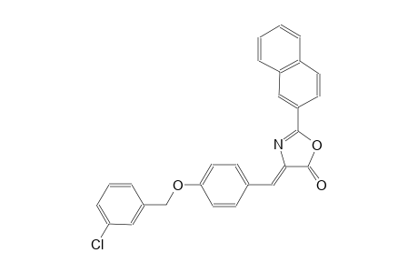 (4Z)-4-{4-[(3-chlorobenzyl)oxy]benzylidene}-2-(2-naphthyl)-1,3-oxazol-5(4H)-one