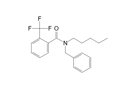 Benzamide, 2-trifluoromethyl-N-benzyl-N-pentyl-