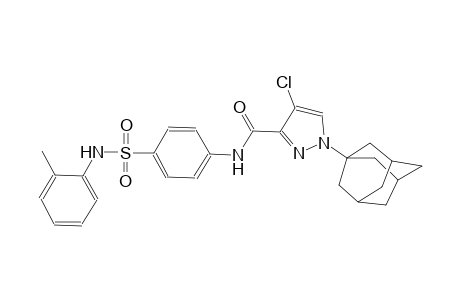 1-(1-adamantyl)-4-chloro-N-[4-(2-toluidinosulfonyl)phenyl]-1H-pyrazole-3-carboxamide