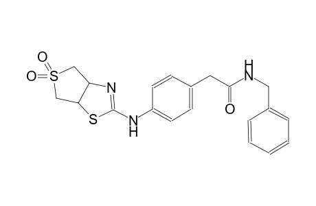 benzeneacetamide, 4-[(3a,4,6,6a-tetrahydro-5,5-dioxidothieno[3,4-d]thiazol-2-yl)amino]-N-(phenylmethyl)-