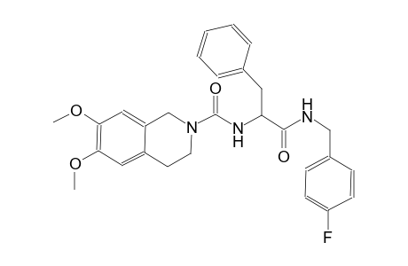 2(1H)-isoquinolinecarboxamide, N-[(1S)-2-[[(4-fluorophenyl)methyl]amino]-2-oxo-1-(phenylmethyl)ethyl]-3,4-dihydro-6,7-dimethoxy-