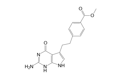 Methyl 4-[2-(2-amino-4,7-dihydro-4-oxo-3H-pyrrolo[2,3-d]pyrimidin-5-yl)ethyl]benzoate