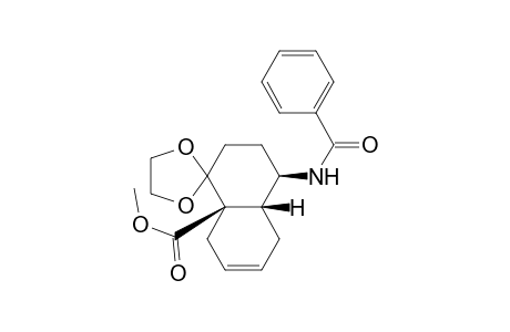 Spiro[1,3-dioxolane-2,1'(8'aH)-naphthalene]-8'a-carboxylic acid, 4'-(benzoylamino)-2',3',4',4'a,5',8'-hexahydro-, methyl ester, [4'R-(4'.alpha.,4'a.alpha.,8'a.alpha.)]-