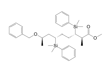 Methyl (2R,3S,6S,8R)-8-Benzyloxy-3,6-bis[dimethyl(phenyl)silyl]-2-methylnonanoate