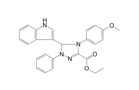 3-(1H-indol-3-yl)-4-(4-methoxyphenyl)-2-phenyl-3H-1,2,4-triazole-5-carboxylic acid ethyl ester