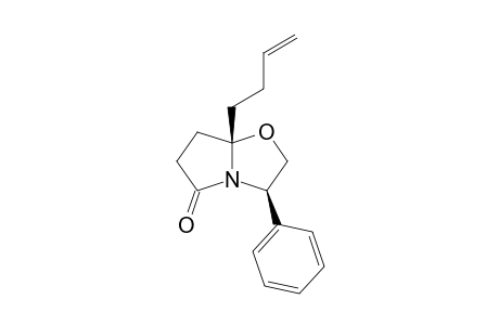 (3R,7aS)-7a-but-3-enyl-3-phenyl-2,3,6,7-tetrahydropyrrolo[2,1-b]oxazol-5-one