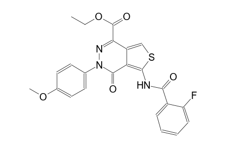 thieno[3,4-d]pyridazine-1-carboxylic acid, 5-[(2-fluorobenzoyl)amino]-3,4-dihydro-3-(4-methoxyphenyl)-4-oxo-, ethyl ester