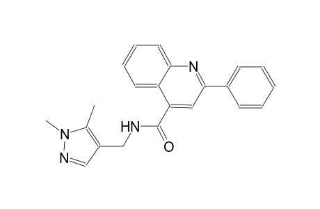 N-[(1,5-dimethyl-1H-pyrazol-4-yl)methyl]-2-phenyl-4-quinolinecarboxamide