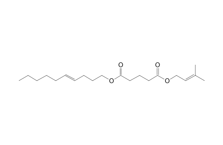 Glutaric acid, 3-methylbut-2-en-1-yl dec-4-enyl ester