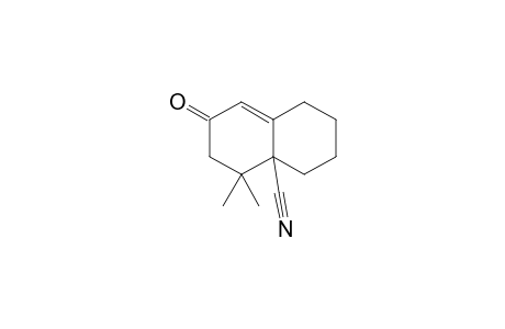 5,5-Dimethyl-7-oxo-1,2,3,4,4a,5,6,7-octahydronaphthalene-4a-carbonitrile