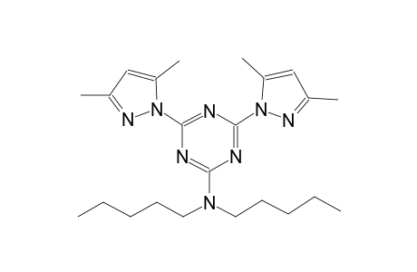 1,3,5-triazin-2-amine, 4,6-bis(3,5-dimethyl-1H-pyrazol-1-yl)-N,N-dipentyl-