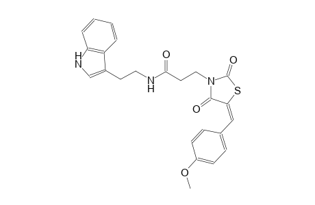 N-[2-(1H-indol-3-yl)ethyl]-3-[(5E)-5-(4-methoxybenzylidene)-2,4-dioxo-1,3-thiazolidin-3-yl]propanamide