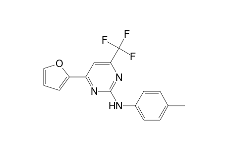 4-(2-furanyl)-N-(4-methylphenyl)-6-(trifluoromethyl)-2-pyrimidinamine