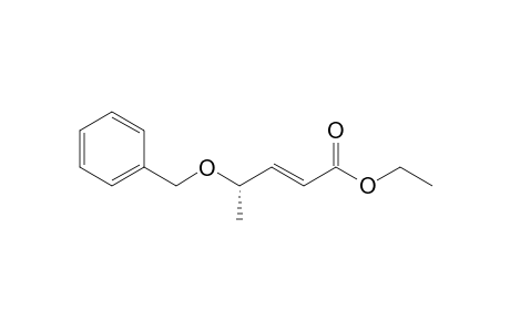 (E,4S)-4-benzoxypent-2-enoic acid ethyl ester