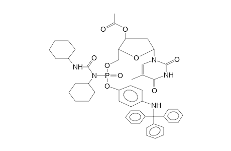 3'-O-ACETYLDEOXYTHYMIDINE-5'-O-(4-TRITYLAMINOPHENYL)-N,N'-DICYCLOHEXYLUREIDOPHOSPHATE (DIASTEREOMER MIXTURE)