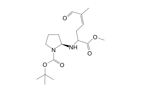 2(S)-(cis)-N-(t-Butoxycarbonyl)-2-[2'-methyl-3'-oxo-1'-propenyl-3'-L-(O-methylalaninyl)]pyrrolidine isomer