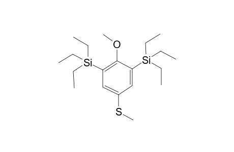 (2-methoxy-5-(methylthio)-1,3-phenylene)bis(triethylsilane)