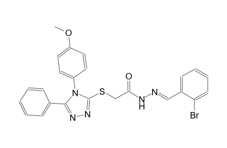 N'-[(E)-(2-bromophenyl)methylidene]-2-{[4-(4-methoxyphenyl)-5-phenyl-4H-1,2,4-triazol-3-yl]sulfanyl}acetohydrazide