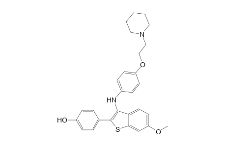 4-(6-Methoxy-3-{4-[2-(piperidin-1-yl)ethoxy]phenylamino}benzo[b]thiophen-2-yl)phenol