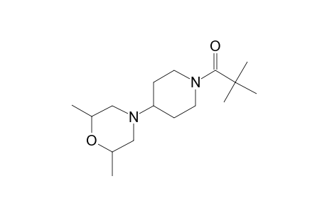 2,6-Dimethyl-4-(4-piperidinyl)morpholine, N-trimethylacetyl- (isomer 1)