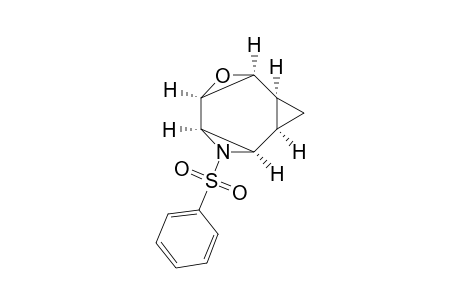 DL-(1.alpha.,2.alpha.,4.alpha.,5.alpha.,7.alpha.,8.alpha.)-6-(4-phenylsulfonyl)-3-oxa-6-azatetracyclo[6.1.0.0(2,4).0(5,7)]nonane