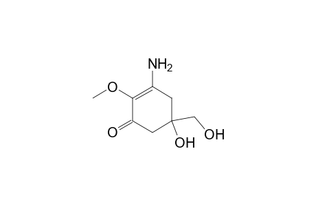 3-Amino-5-hydroxy-5-hydroxymethyl-2-methoxy-2-cyclohexenone