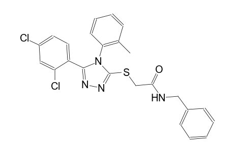 N-benzyl-2-{[5-(2,4-dichlorophenyl)-4-(2-methylphenyl)-4H-1,2,4-triazol-3-yl]sulfanyl}acetamide