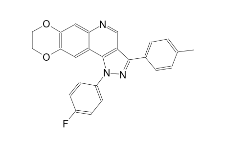 1-(4-fluorophenyl)-3-(4-methylphenyl)-8,9-dihydro-1H-[1,4]dioxino[2,3-g]pyrazolo[4,3-c]quinoline