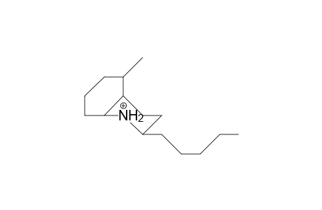5-Methyl-2-pentyl-cis-decahydro-quinolinium cation